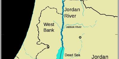 Jordan river gitnang silangan mapa