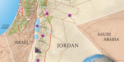 Kaharian ng Jordan mapa