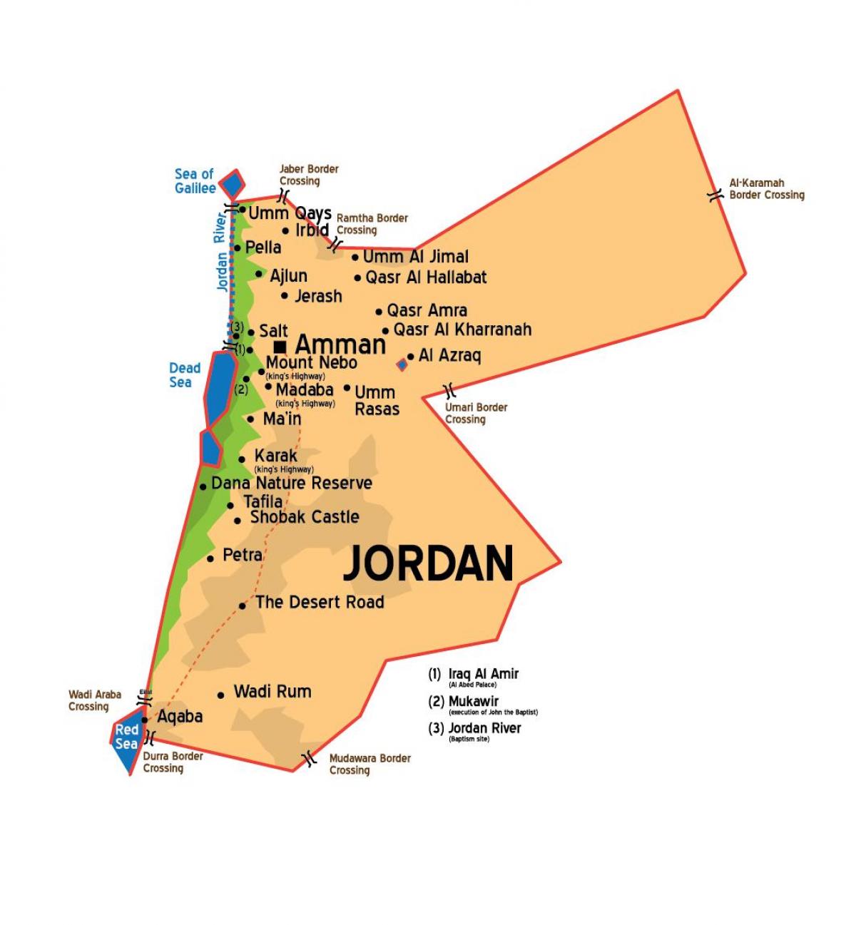 Jordan lungsod mapa