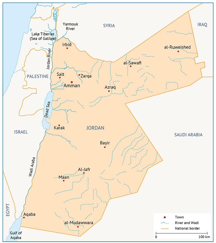 mapa ng university of Jordan